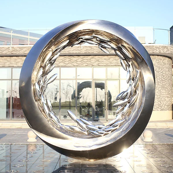 The Mobius Strip Stainless Steel outdoor sculpture