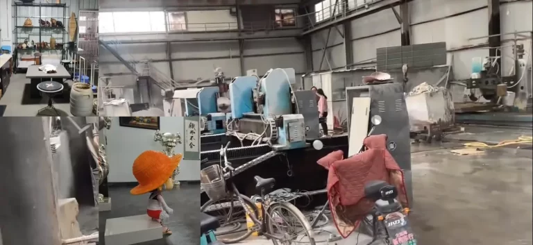 photo of stainless steel sculpture manufacturer factory tour